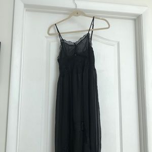 Sheer Black Maxi Dress